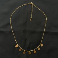18KGP Goldene Herz Charms Halskette