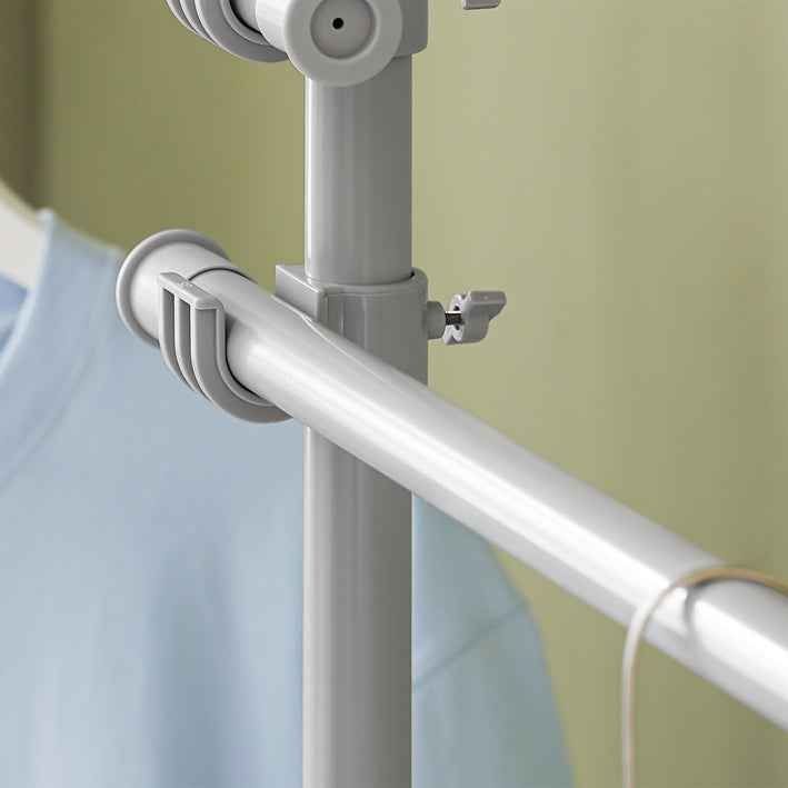 Garderobe: Teleskop Kleiderstange Kleiderstangen Regalsystem Hellgrau – Neu und originalverpackt aus Kreuzlingen von DealBlitz 3