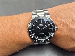 ORIS AQUIS DATE 7653, sehr guter Zust., inkl. Box & Papieren