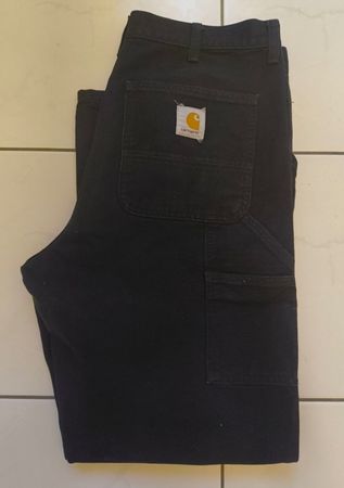 Carhartt Double Knee Hose Schwarz, Grösse 33x32, Top!