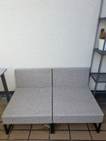 zwei Rattanloung Sessel ohne Polster