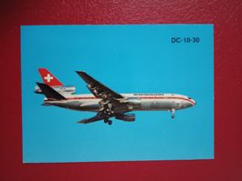 AK Flugzeug Schweiz Swissair DC-10-30 mit Sonderstempel 1975