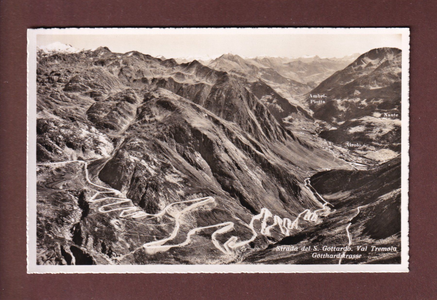 Cartoline postali: VAL TREMOLA - Strada del Gottardo – Usato da Pully venduto da nicecards-shop