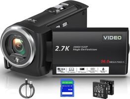 2.7K 56MP Camcorder 16X Digitalzoom Fülllicht Vlogging