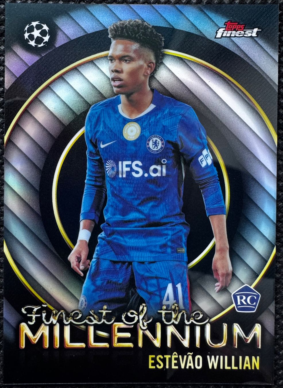Topps Sammelbilder & Trading cards: 2025-26 Topps Finest Estevao Willian Millenium Insert – Gebraucht aus Reconvilier von Cardito