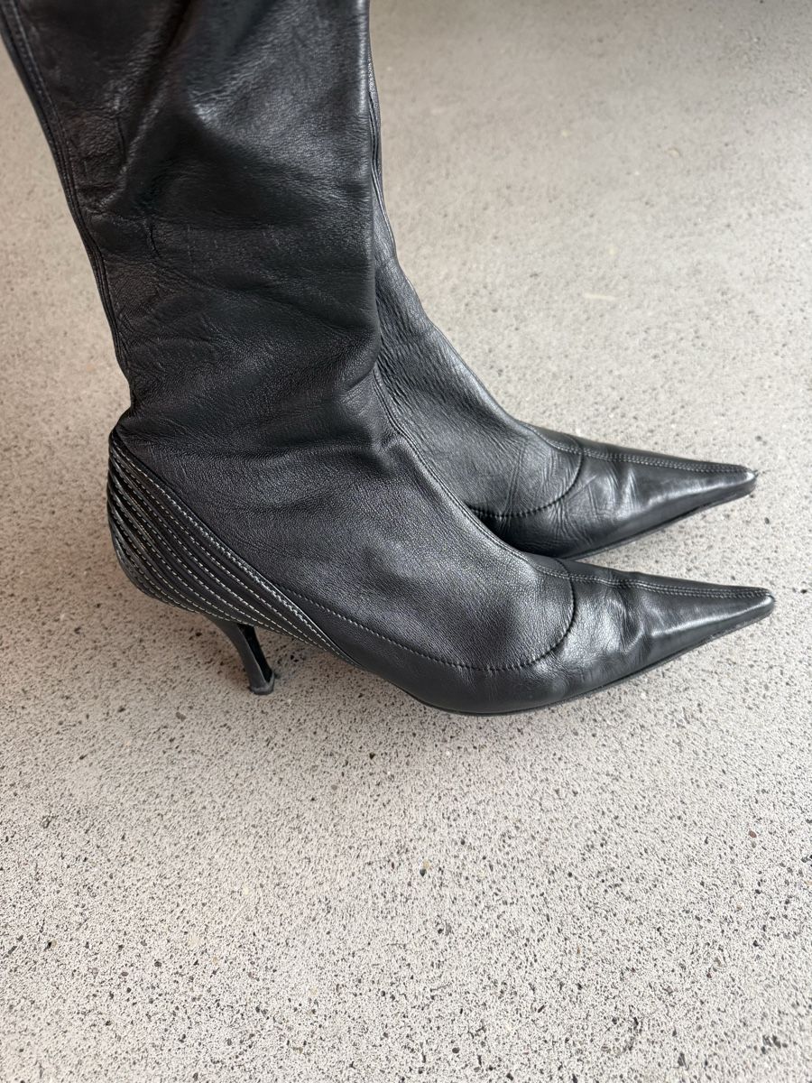 Damenschuhe: Bruno Malgi Designstiegel Spitz mit Stretch Schaft Gr. 38 – Neu (gemäss Beschreibung) aus Richterswil von Solemare47Nicole 5