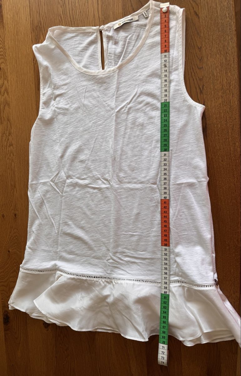Rich & Royal T-shirt: Oberteil weiss Grösse M von rich&royal mit Einsatz – Nuovo (secondo la descrizione) da Aesch BL venduto da Micimacko-4 7