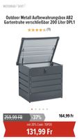 Metall Aufbewahrungsbox 200L Garten Truhe abschliessbar, NEU