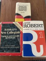 3 dictionnaires français-anglais, français-allemand et F/F