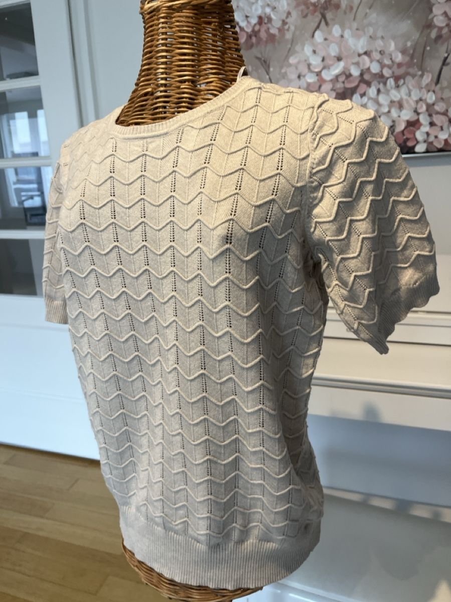 Pulls & Sweat-shirts: Strickpullover kurzarm beige, M – D'occasion à Solothurn par Bobesch08 1