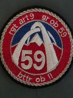 Artillerie Abzeichen Badge Rgt Art 9 Bttr ob II Original