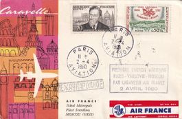 Erstflug Air France Caravelle Paris - Moskau 1960