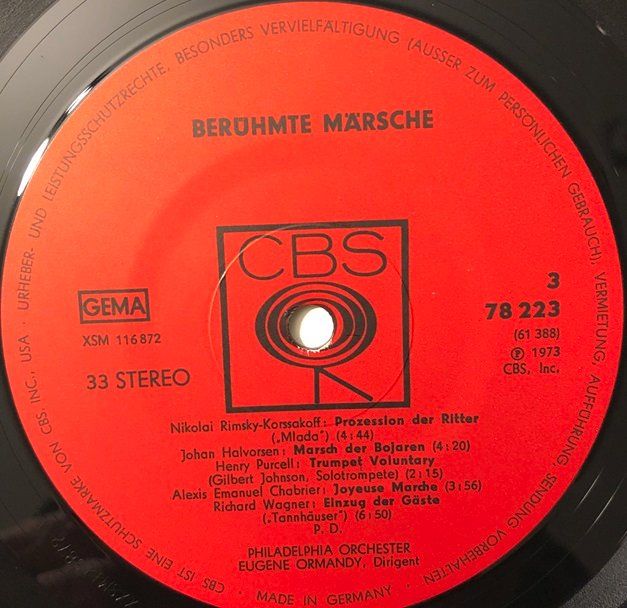 Schallplatten: Berühmte Märsche (2 LPs, Eugene Ormandy) – Gebraucht aus Grüningen von azulamarillo_vinyl 5