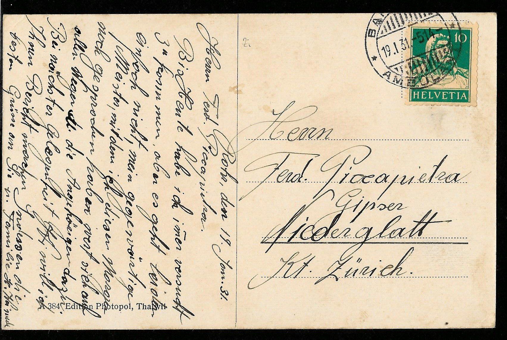 Cartoline postali: Rohr Kanton Zürich 4 Bilder – Usato da Olten venduto da clotaldi 1