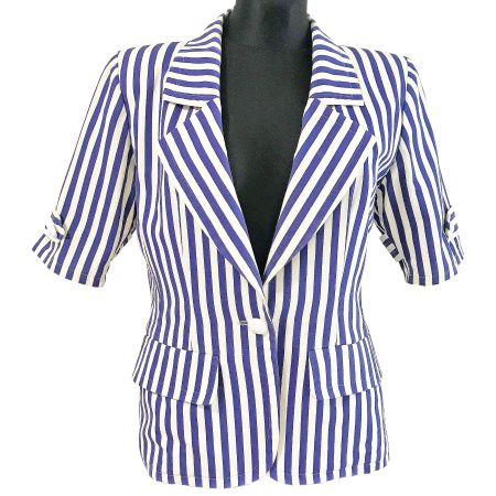 Jacke L Sommer Blazer YSL Yves St.Laurent 1980s Sailor style