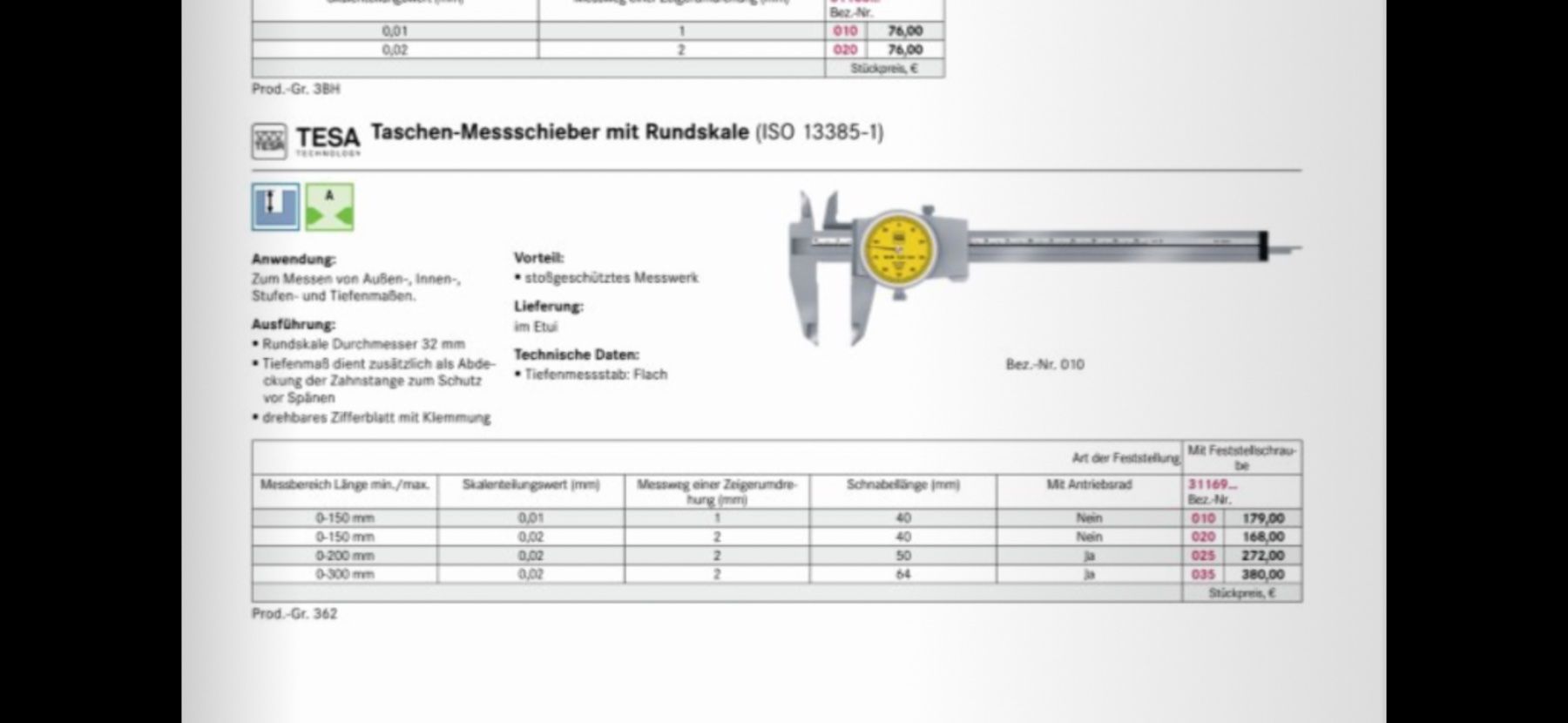 Tesa Mesurer: Messschieber & Tiefenmass TESA – D'occasion à Birsfelden par Berg41_7 5