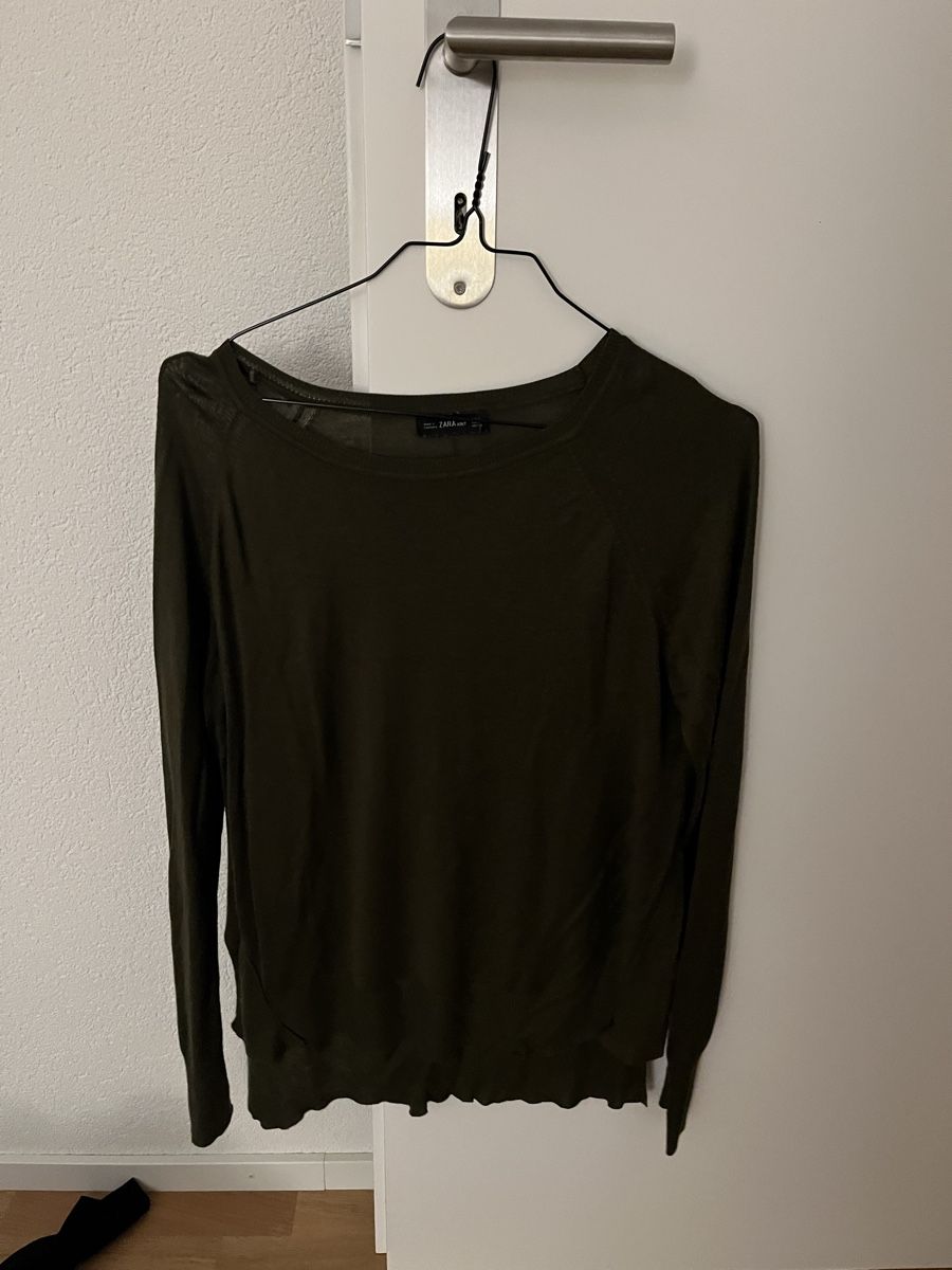 Maglioni & Felpe: Zara Basic Strickpullover, Grösse S, Khaki - Herbst – Usato da Abtwil SG venduto da and_8tpy