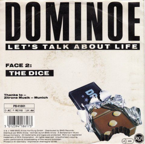 Schallplatten: Dominoe:  Let's Talk About Life 7" – Gebraucht aus Steinhausen von Vilivinili 1