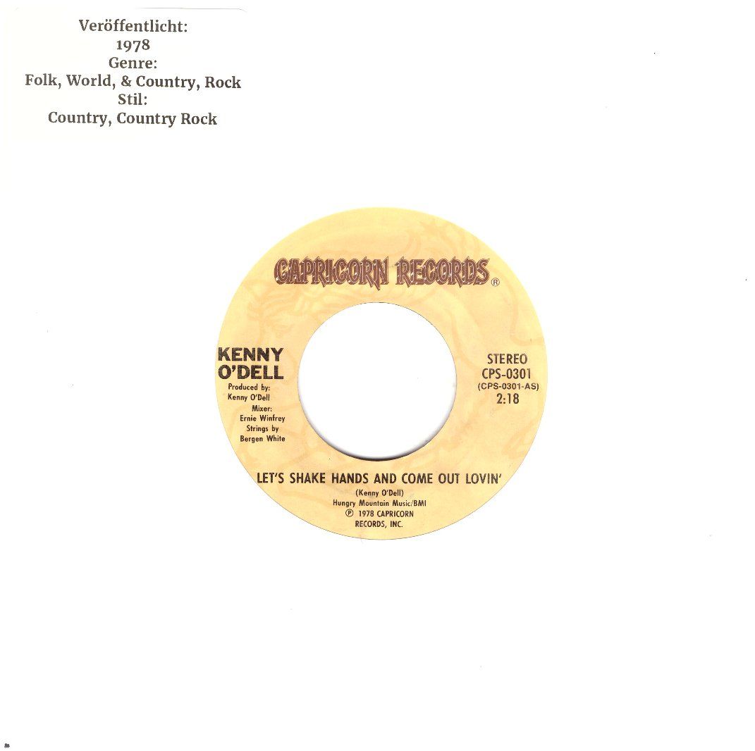 Dischi in vinile: KENNY O'DELL – Usato da Bassersdorf venduto da house-of-vinyl
