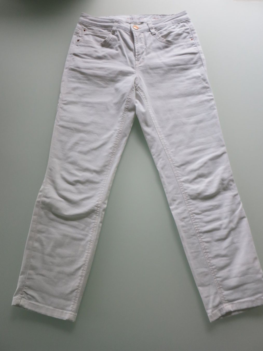 Tom Tailor Pantaloni: Tom Tailor 7/8 Sommerhose Alexa weiss – Usato da Wisen SO venduto da Ihunter 1