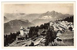 Ansichtskarte Graf Zeppelin über Rigi-Kaltbad - gelaufen