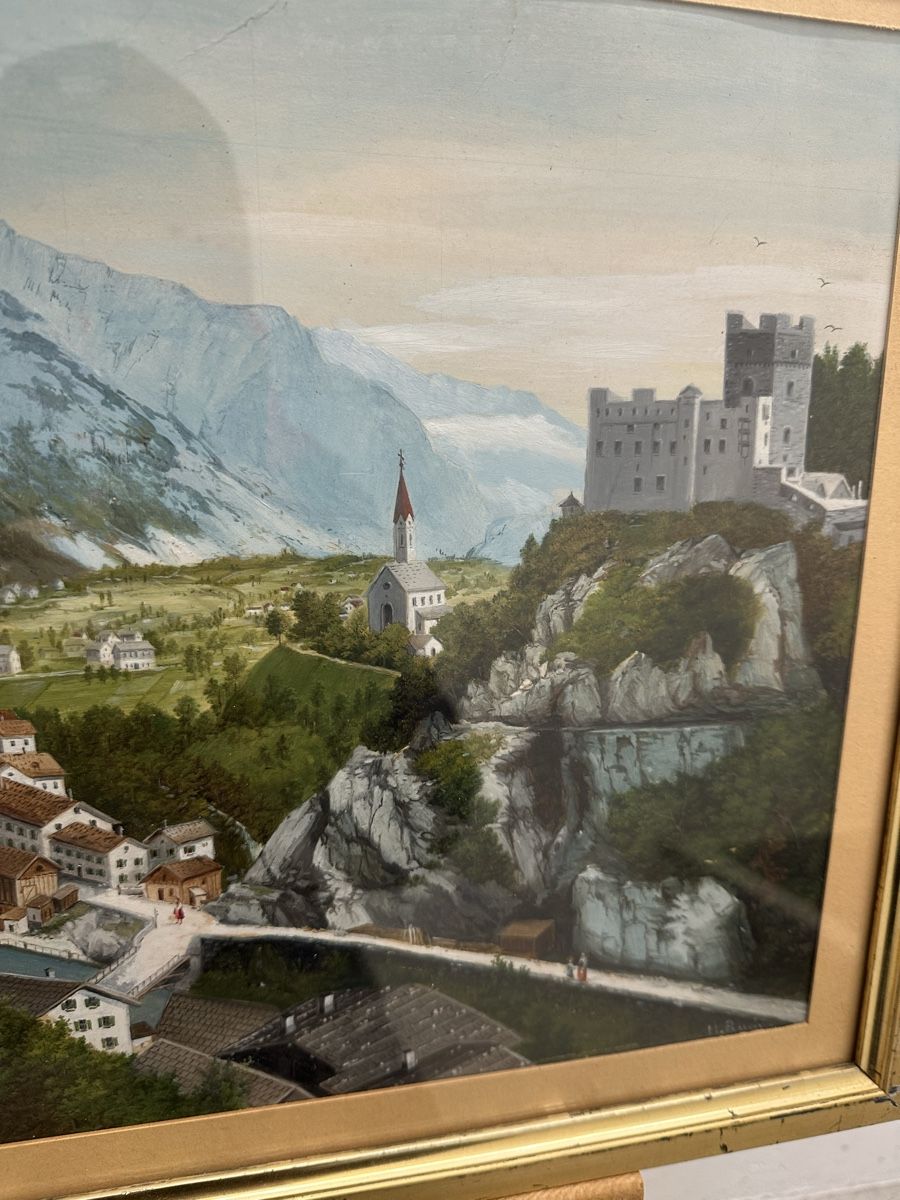 Dipinti: Original Gemälde von H. Ruch, Glarus Landeck Tirol – Usato da Ebikon venduto da Gaenggeliwaar 2