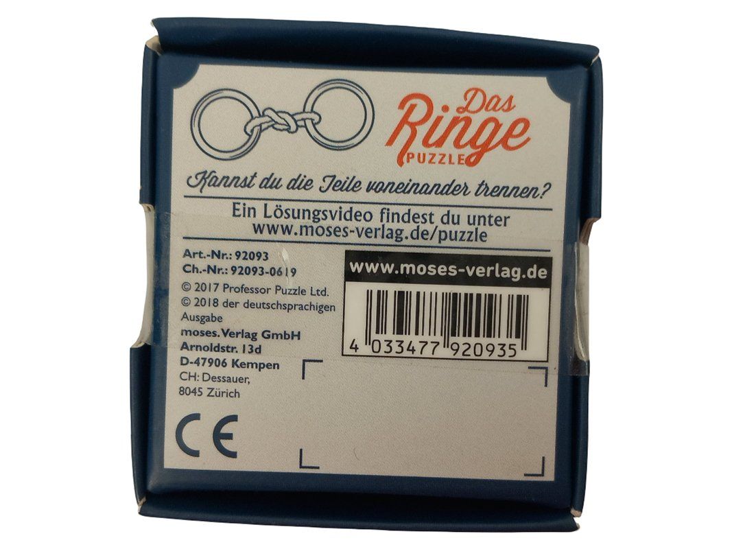 Puzzles: MOSES Das Ringe Puzzle – D'occasion à Hünenberg par Restwert_Zug 3