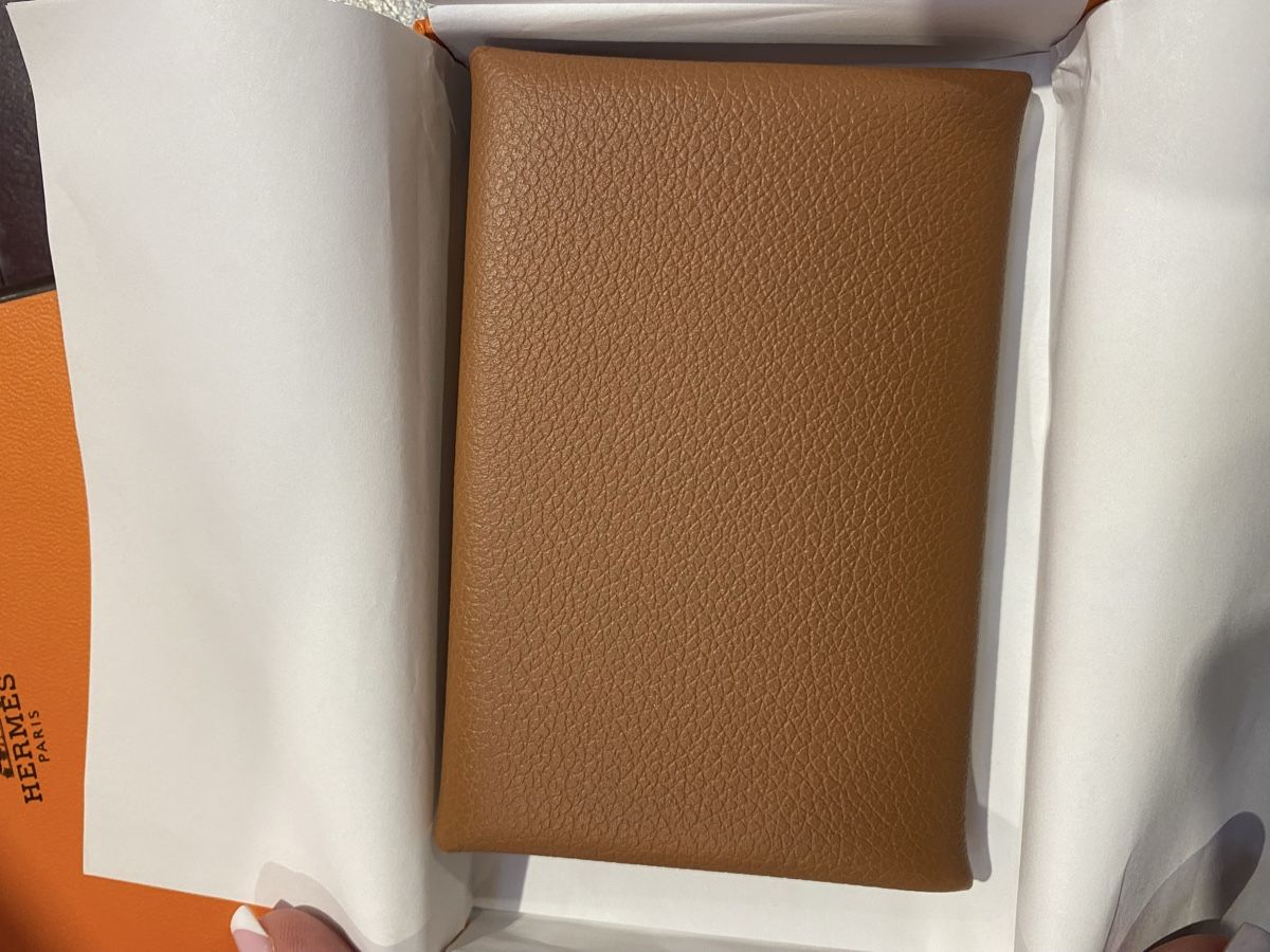 Hermès Portamonete: Hermes calvi in gold – Nuovo e nell'imballaggio originale da Kilchberg ZH venduto da cruella