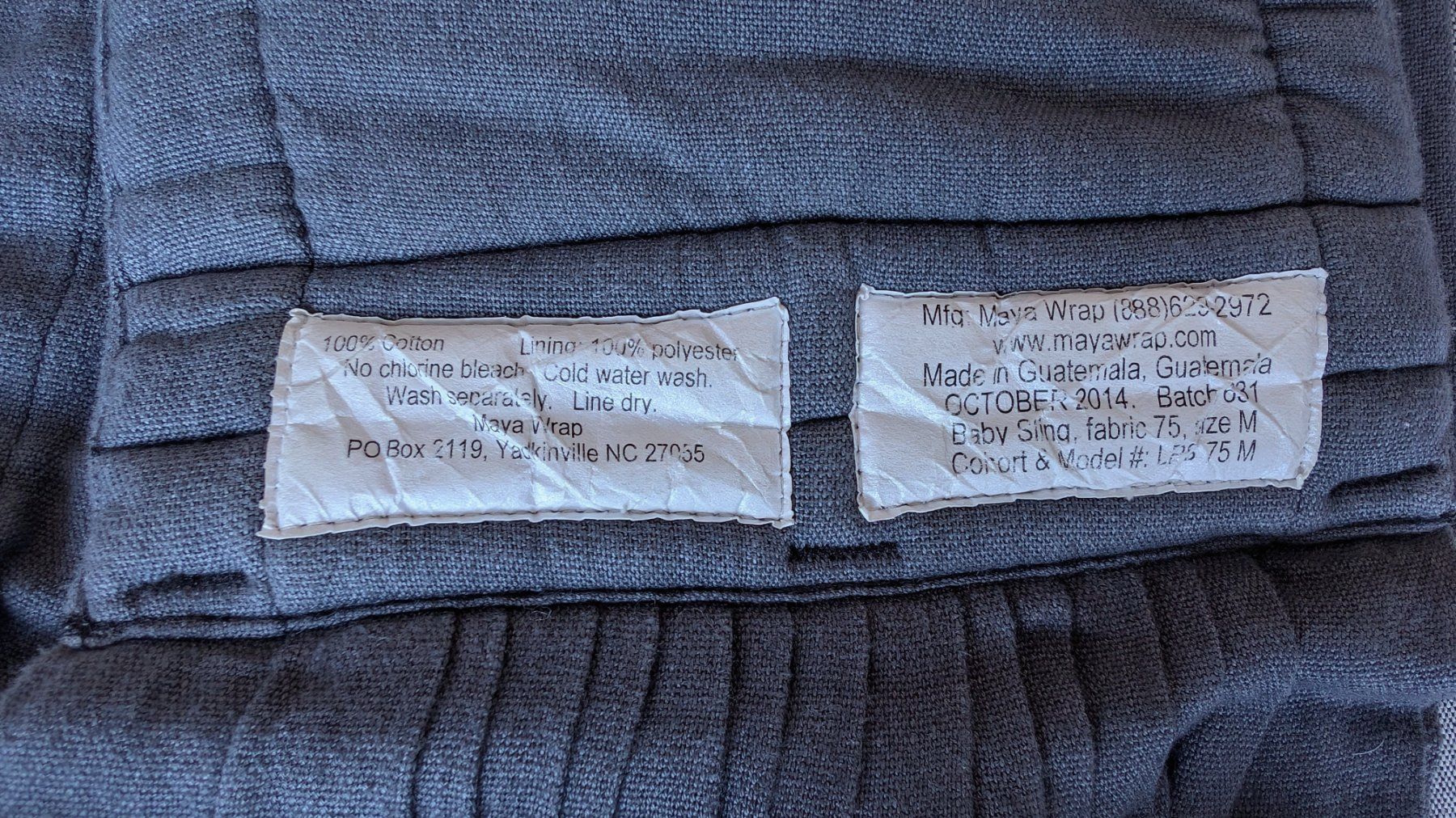 Bauch- & Rückentragen: Baby ring sling - Maya Wraps - size M – Gebraucht aus Zürich von dominko 4