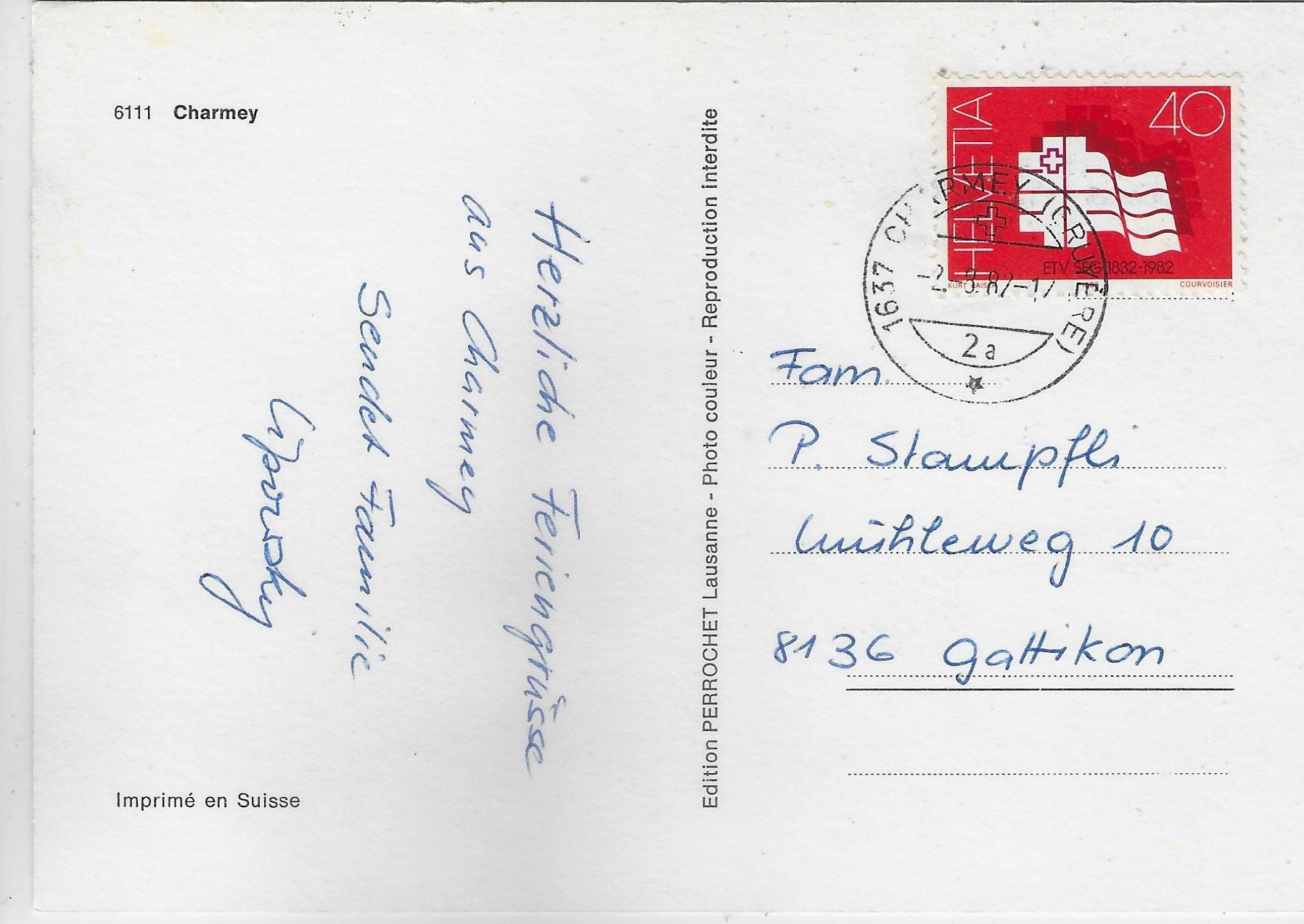 Cartes postales: Charmey - Multiview – D'occasion à Ettingen par Kartenplanet 1