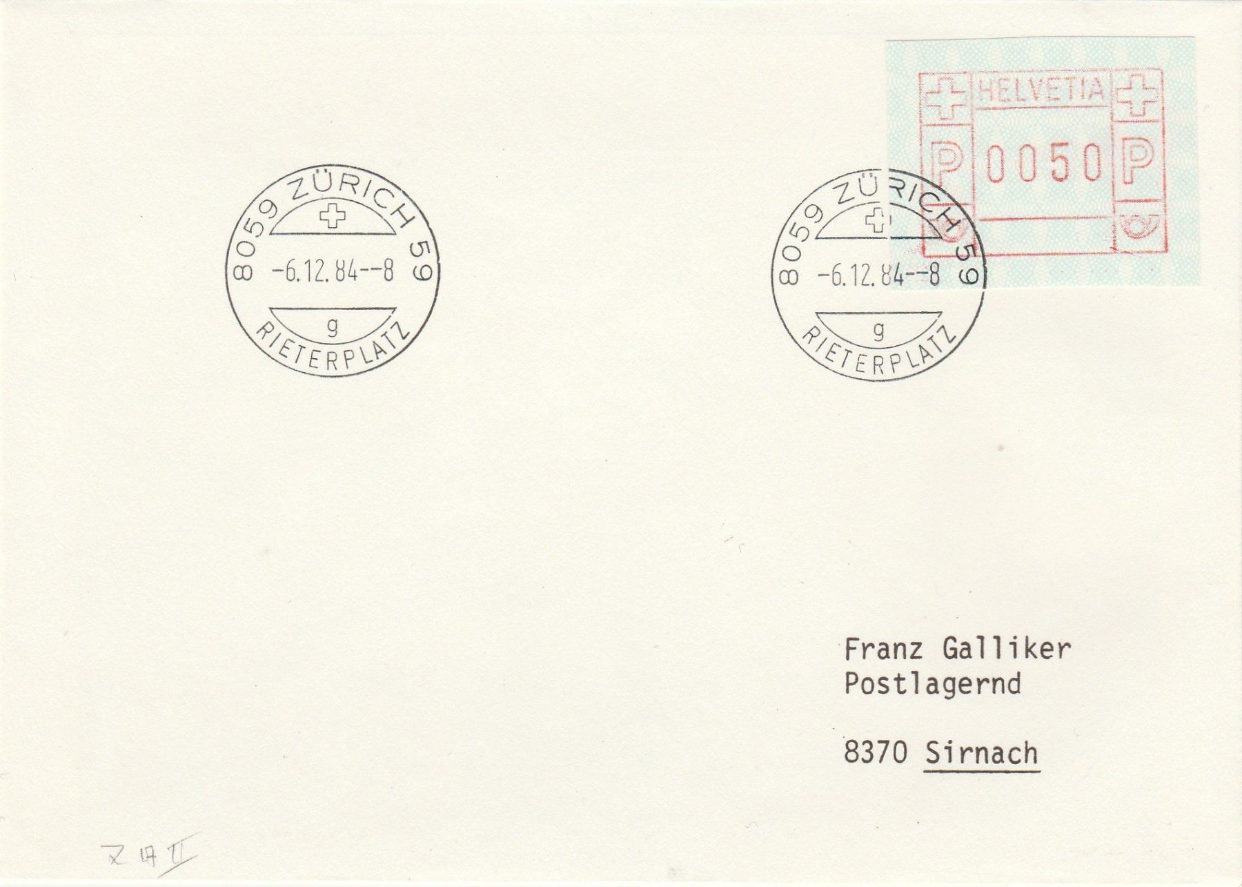 Tous les timbres: 7AII Frühdatum – D'occasion à Oberglatt ZH par Wiedmi6