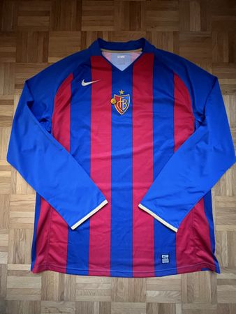 Original FC Basel 2008-2010 Langarm Trikot XXL