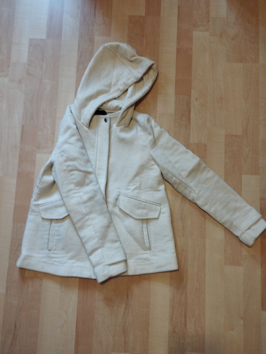 Zara Giacche: Zara Basic Jacke mit Kapuze, Gr. S, weiss - Winter – Usato da Richterswil venduto da topolone95