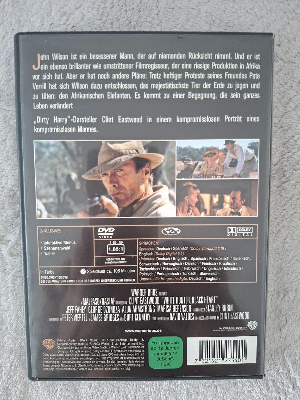 Alle DVDs: WEISSER JÄGER SCHWARZES HERZ – Gebraucht aus Aesch BL von Burschi59 1