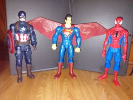 Superman Spiderman Capitan America figuren 30 cm