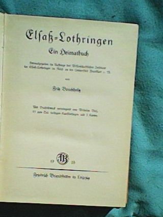 Libri: Elsass-Lothringen ... – Usato da Rümlang venduto da Vuvuzella 3