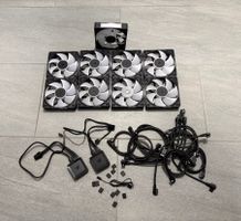 9 Corsair Link RX120 2x iCUE Link Hub + Diverse Kabel