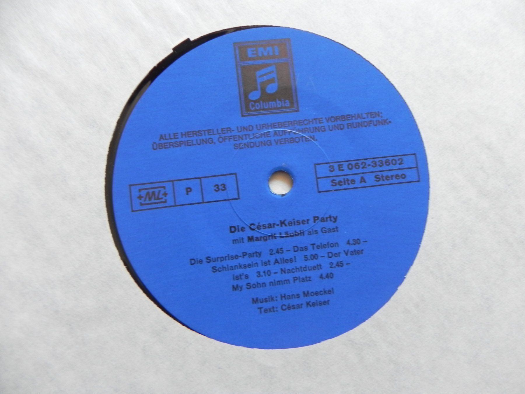 Dischi in vinile: LP M. Läubli & C. Keiser Cabaret Party – Usato da Siebnen venduto da krimsie 3