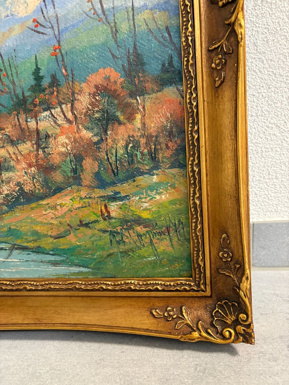 Dipinti: 69.5X59.5/ Ölgemälde Berglandschaft/ Bilderrahmen – Usato da Ottenbach venduto da TimelessEmotions. 8
