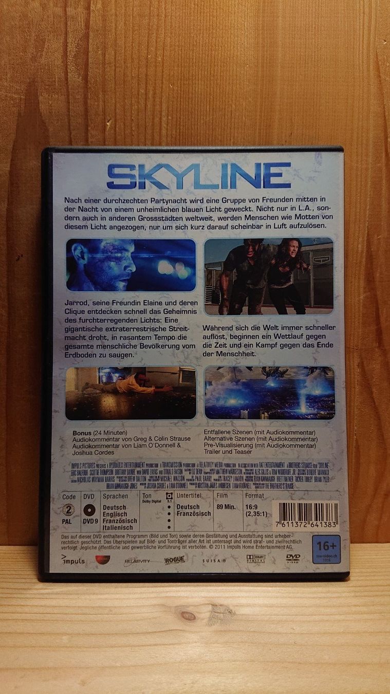 Tutti i DVDs: SKYLINE DVD – Usato da Wilderswil venduto da Exebub 1