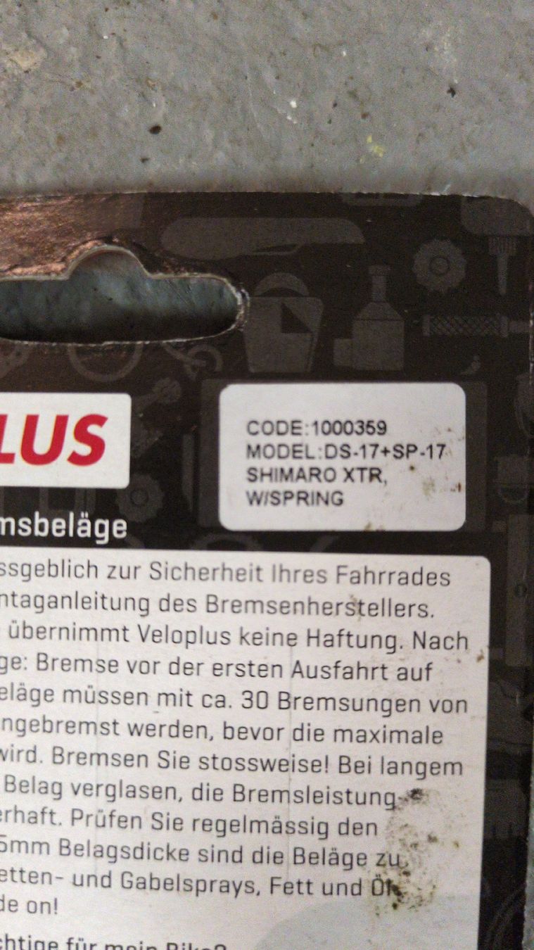 Veloplus Pezzi di ricambio: VeloPlus MAXPAD Scheibenbremsbeläge -Disc Brake Pads – Nuovo e nell'imballaggio originale da Zürich venduto da wei1504 1