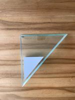 Designer Wandlampe aus Glas, 80er Jahre