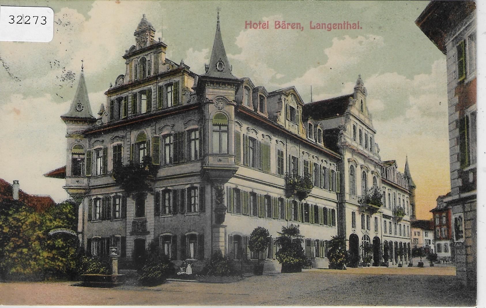 Ansichtskarten: Hotel Bären Langenthal – Gebraucht aus Ettingen von Kartenplanet