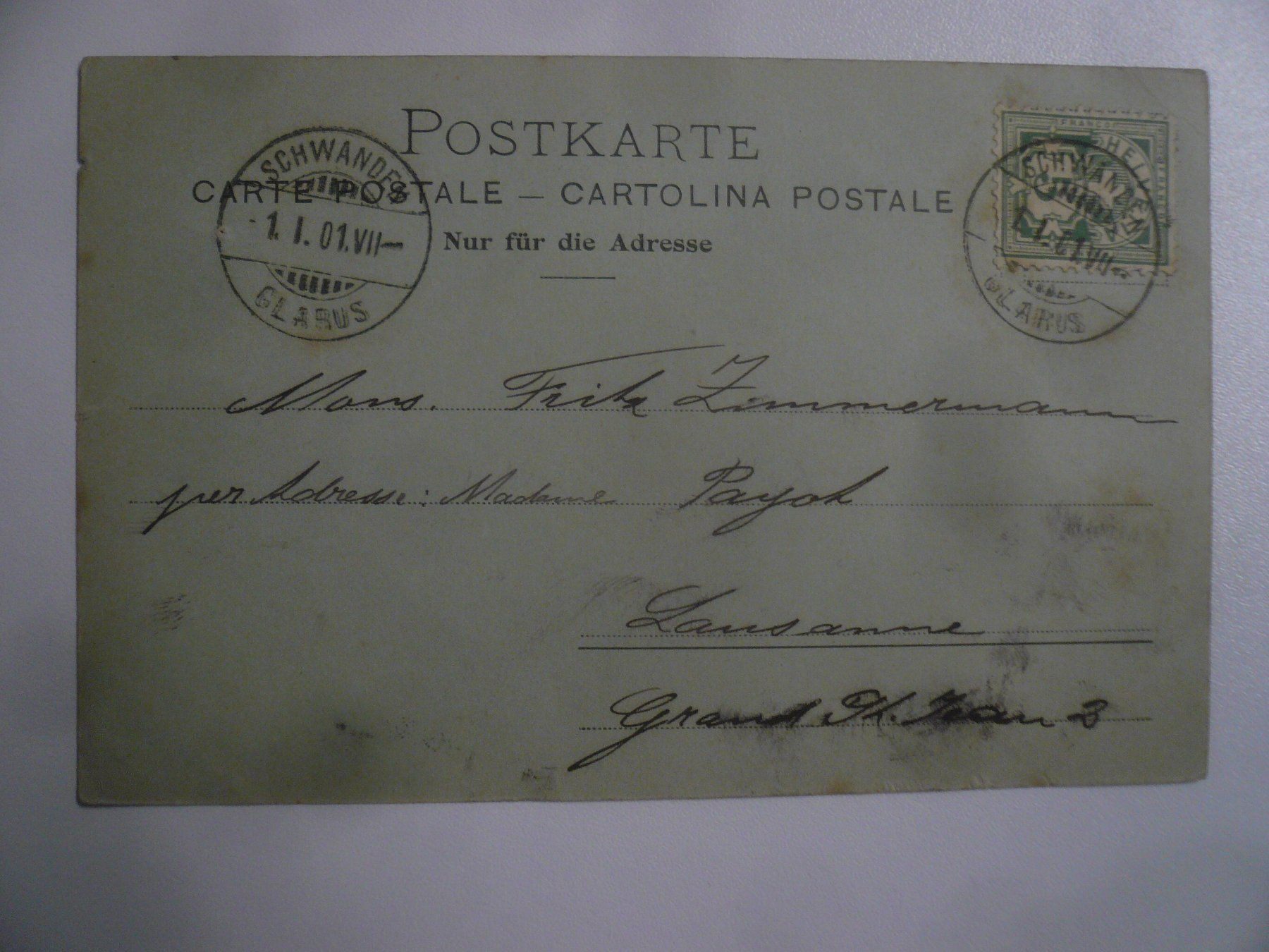 Cartoline postali: s/wLithoAK SCHWANDEN – Usato da Oberhofen am Thunersee venduto da luuping99 1