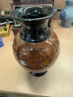 Keramik Vase braun schwarz glänzend guter Zustand</div>