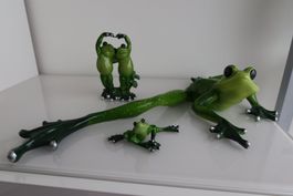 Für Froschliebhaber: TRIO Keramik-Frösche, 3 Stück - NEU