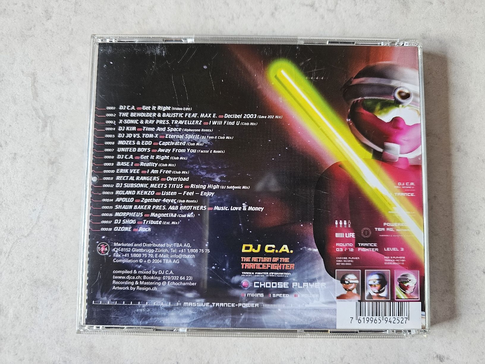 CDs: Dj C.A.  -  The Return Of The Trancefighter – Gebraucht aus Schneisingen von backstore24 1