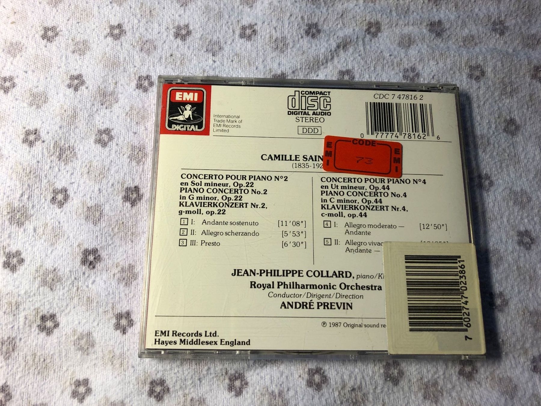 CD: Saint-Saëns Klavierkonzerte Nr. 2 & 4, CD – Usato da Schübelbach venduto da Bemafaja 1