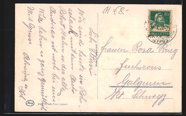 Cartoline postali: Rorschach, Hafen mit Kornhaus und Hotel  – Usato da Berlin venduto da bartko-reher 1