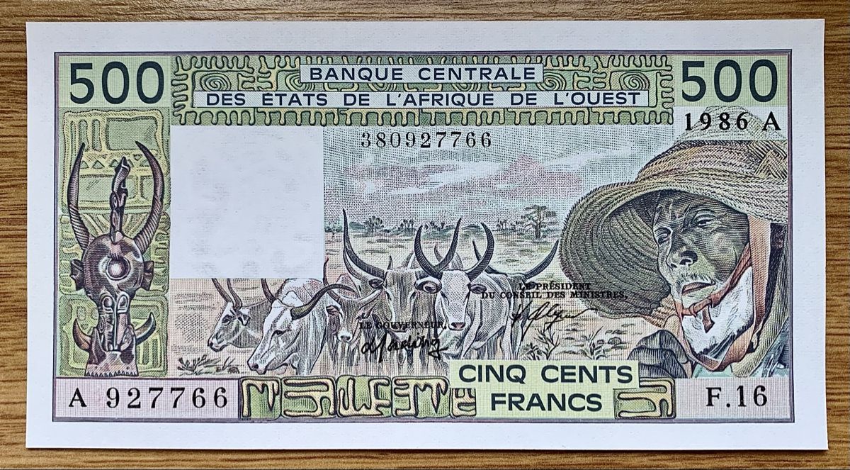 Banconote: 500 Francs Elfenbeinküste 1986!!! UNC!!! – Nuovo (secondo la descrizione) da Oberentfelden venduto da NunoLouro